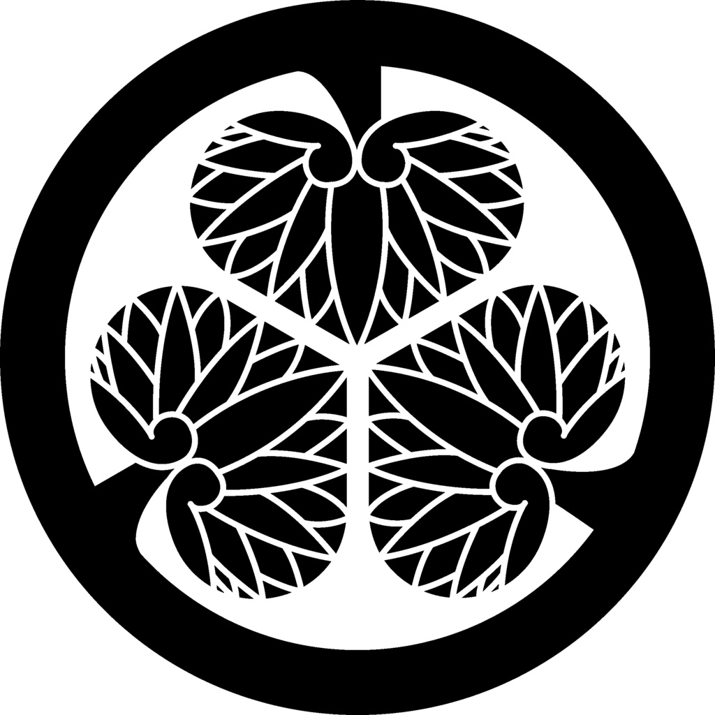 ダウンロード販売素材(AI, PNG形式)・家紋素材・葵【18種廉価版】