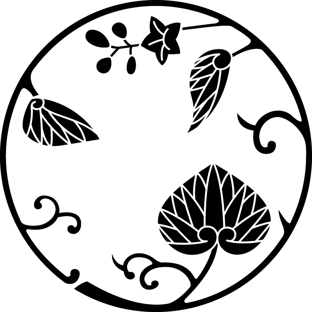 ダウンロード販売素材(AI, PNG形式)・家紋素材・葵【18種廉価版】
