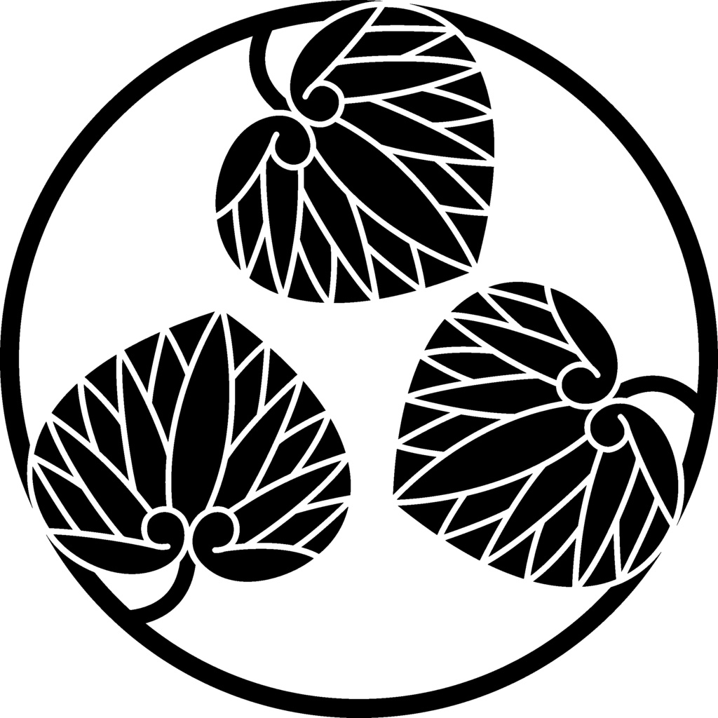 ダウンロード販売素材(AI, PNG形式)・家紋素材・葵【18種廉価版】
