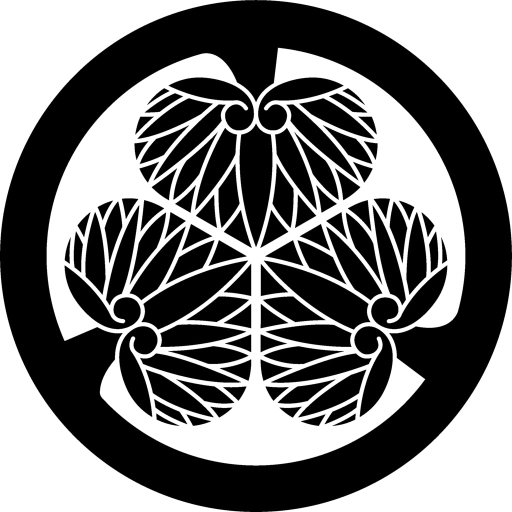 ダウンロード販売素材(AI, PNG形式)・家紋素材・葵【18種廉価版】