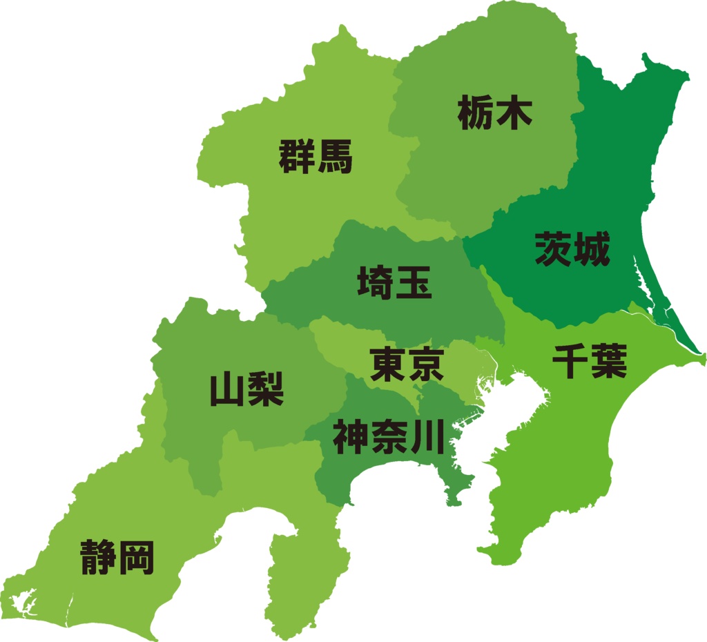 ダウンロード販売素材(AI, PNG形式)・都道府県日本地図