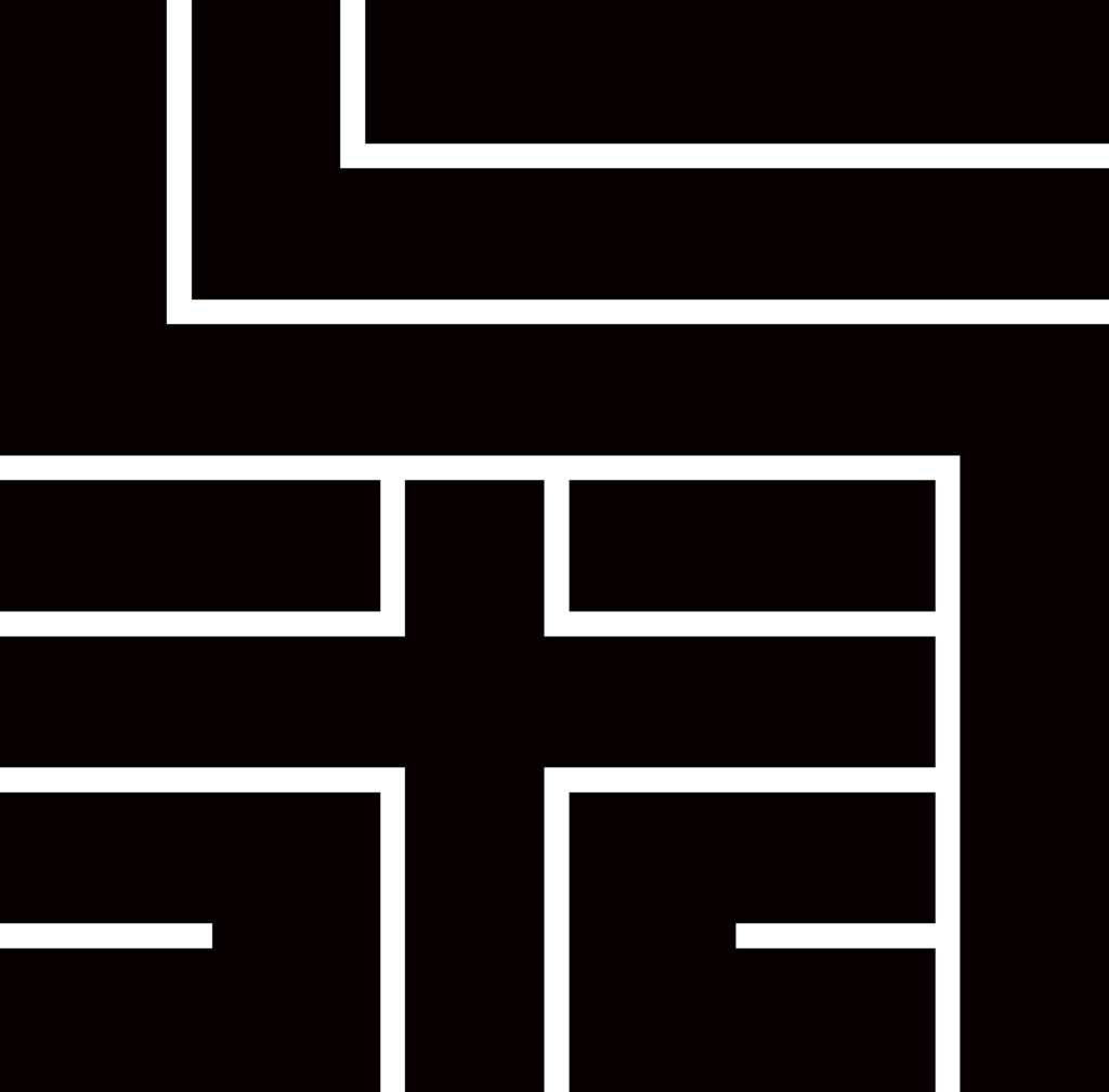 ダウンロード販売素材・家紋素材【廉価版】・角字・その１【１０種】(AI, PNG形式)