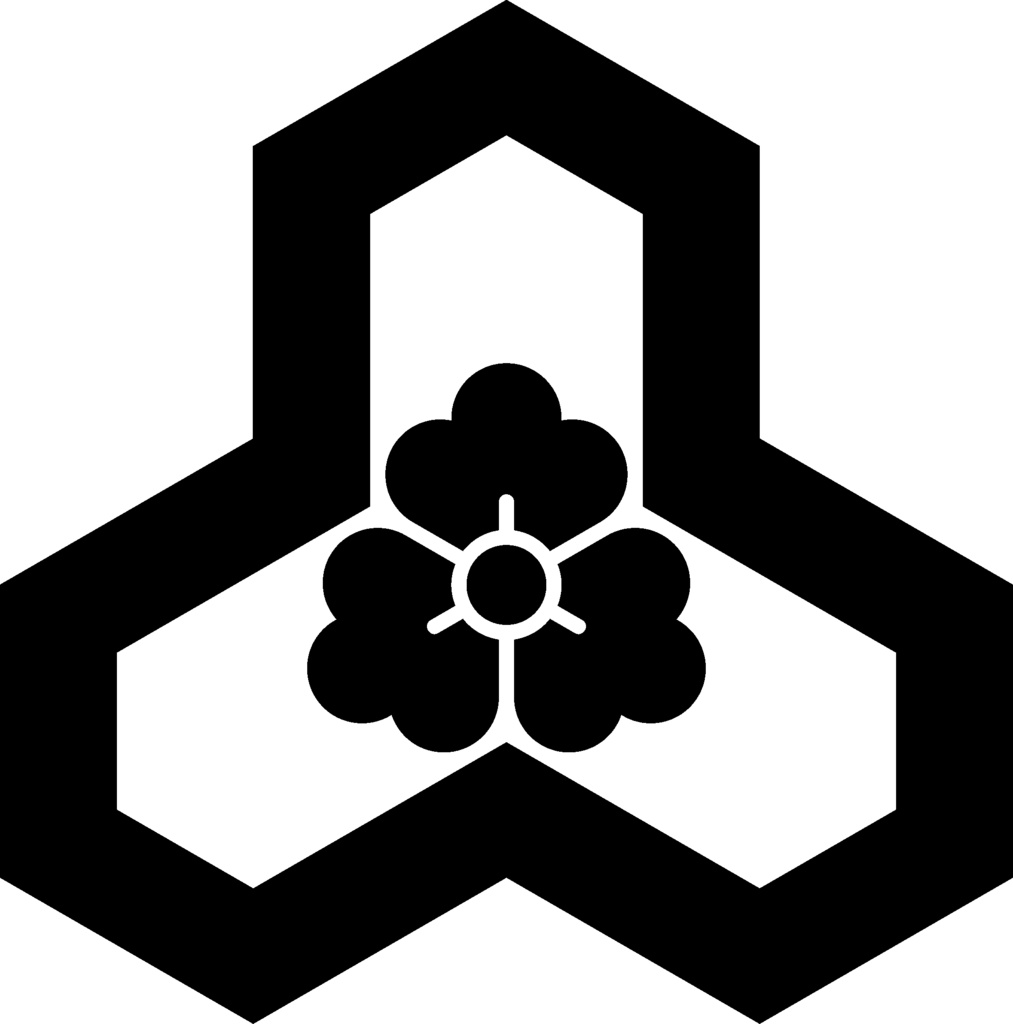 ダウンロード販売素材・家紋素材【廉価版】・亀甲②【8種】(AI, PNG形式)