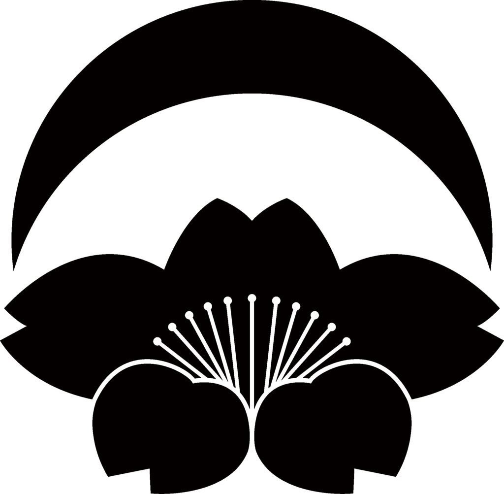 ダウンロード販売素材・家紋素材【廉価版】・桜②【8種】(AI, PNG形式)