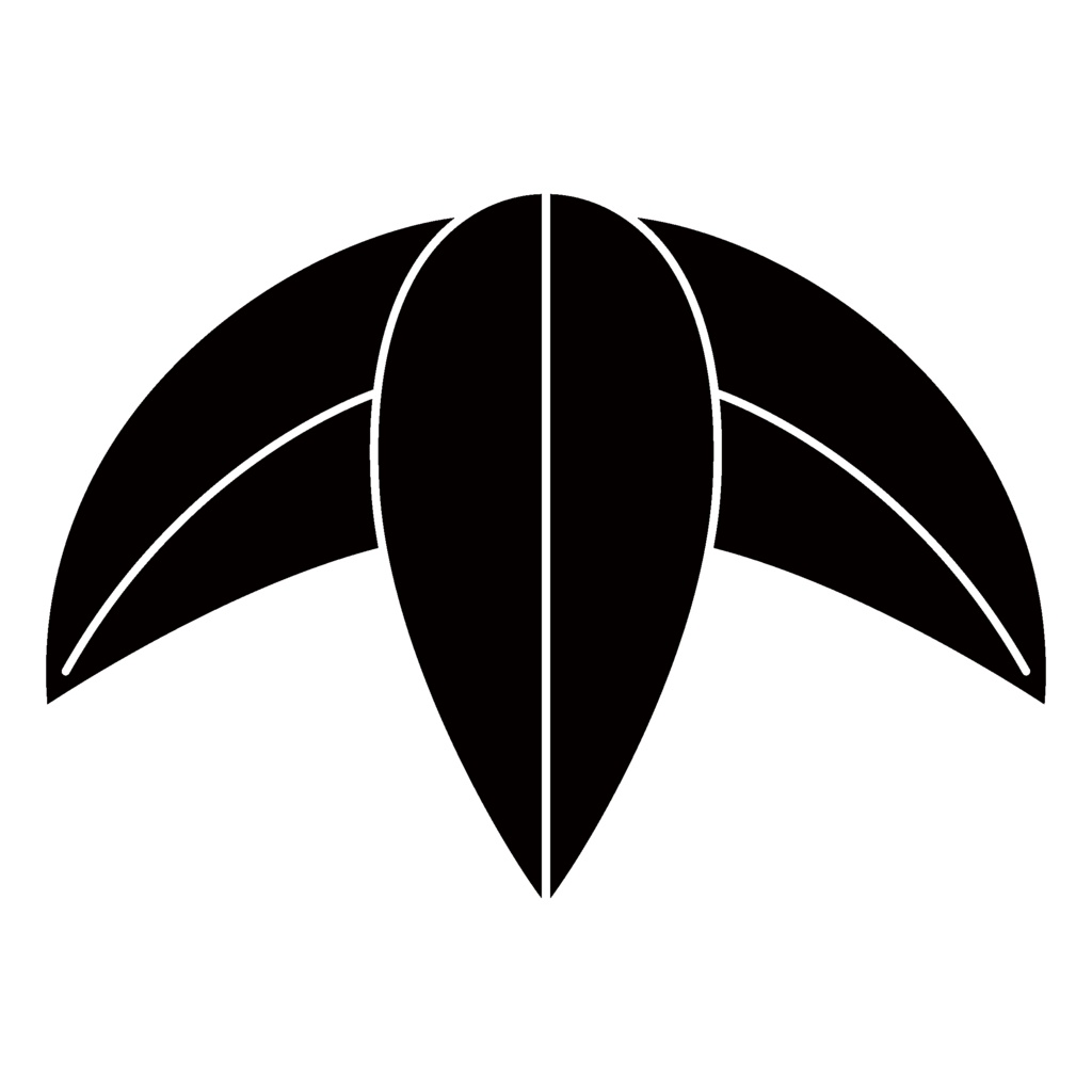 ダウンロード販売素材・家紋素材【廉価版】・笹①【８種】(AI, PNG形式)