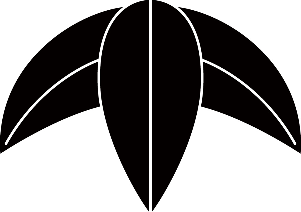 ダウンロード販売素材・家紋素材【廉価版】・笹①【8種】(AI, PNG形式)