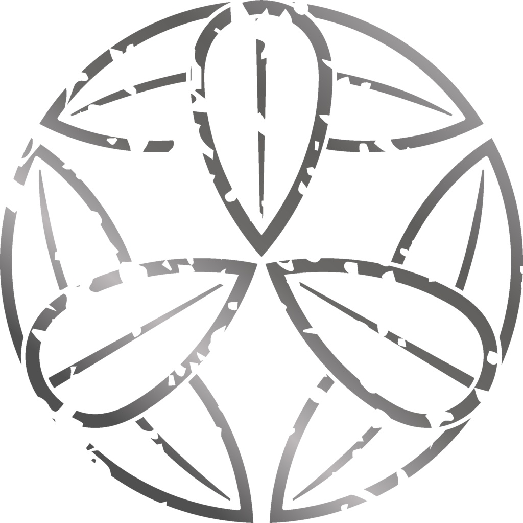 ダウンロード販売素材・メタリック家紋素材【廉価版】・笹③【8種】(AI, PNG形式)