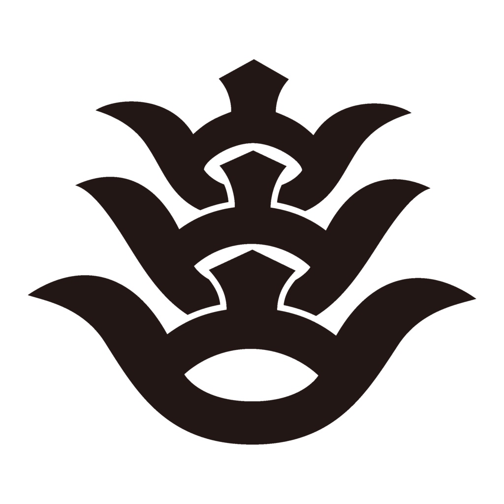 ダウンロード販売素材・家紋素材【廉価版】・山ノ字【6種】(AI, PNG形式)