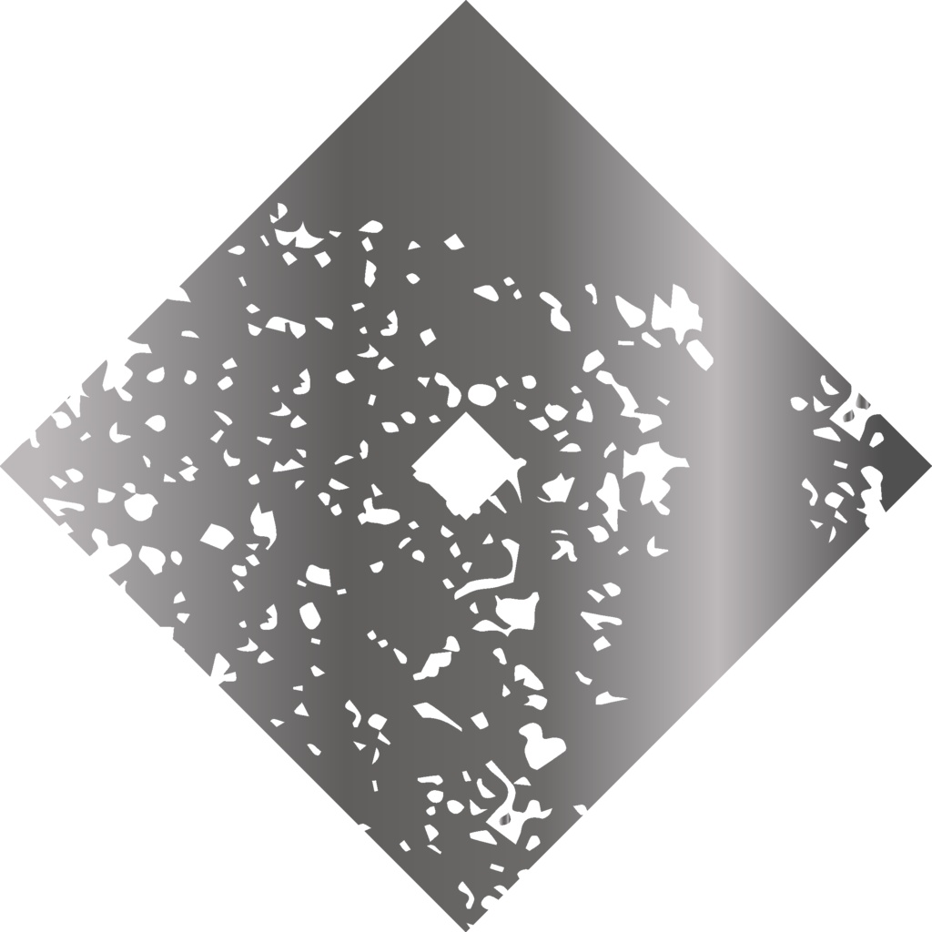 ダウンロード販売素材・メタリック家紋素材【廉価版】・四ツ目①【6種】(AI, PNG形式)