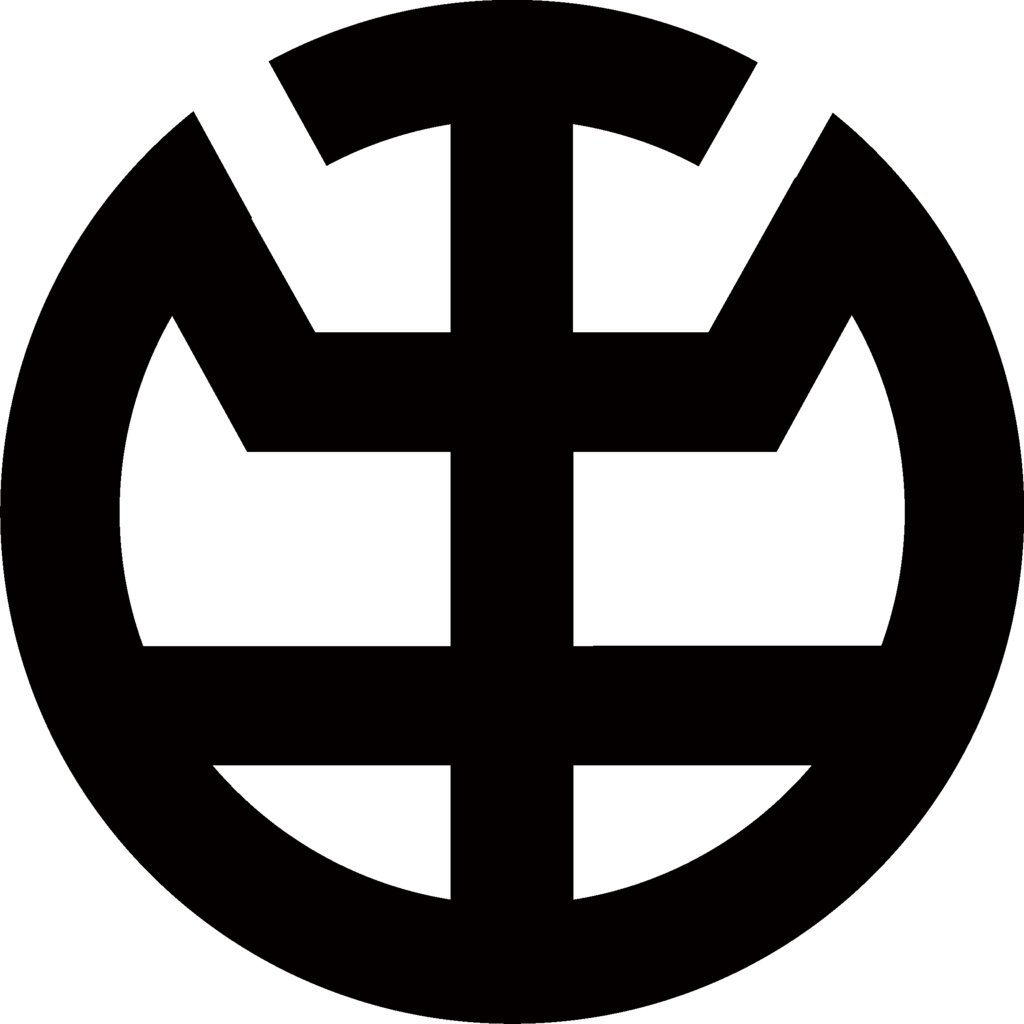 ダウンロード販売素材・家紋素材【廉価版】・字③【8種】(AI, PNG形式)