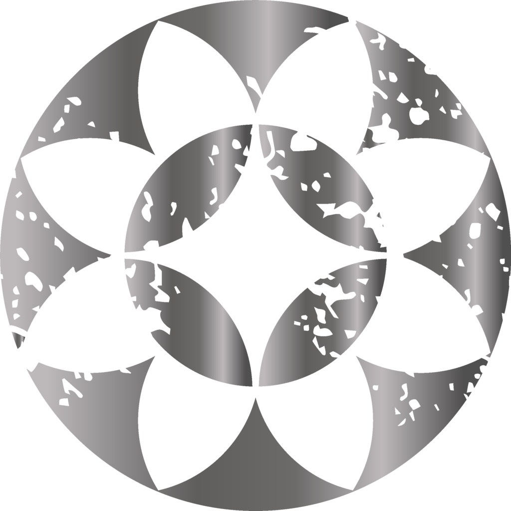 ダウンロード販売素材・メタリック家紋素材【廉価版】・七宝【8種】(AI, PNG形式)