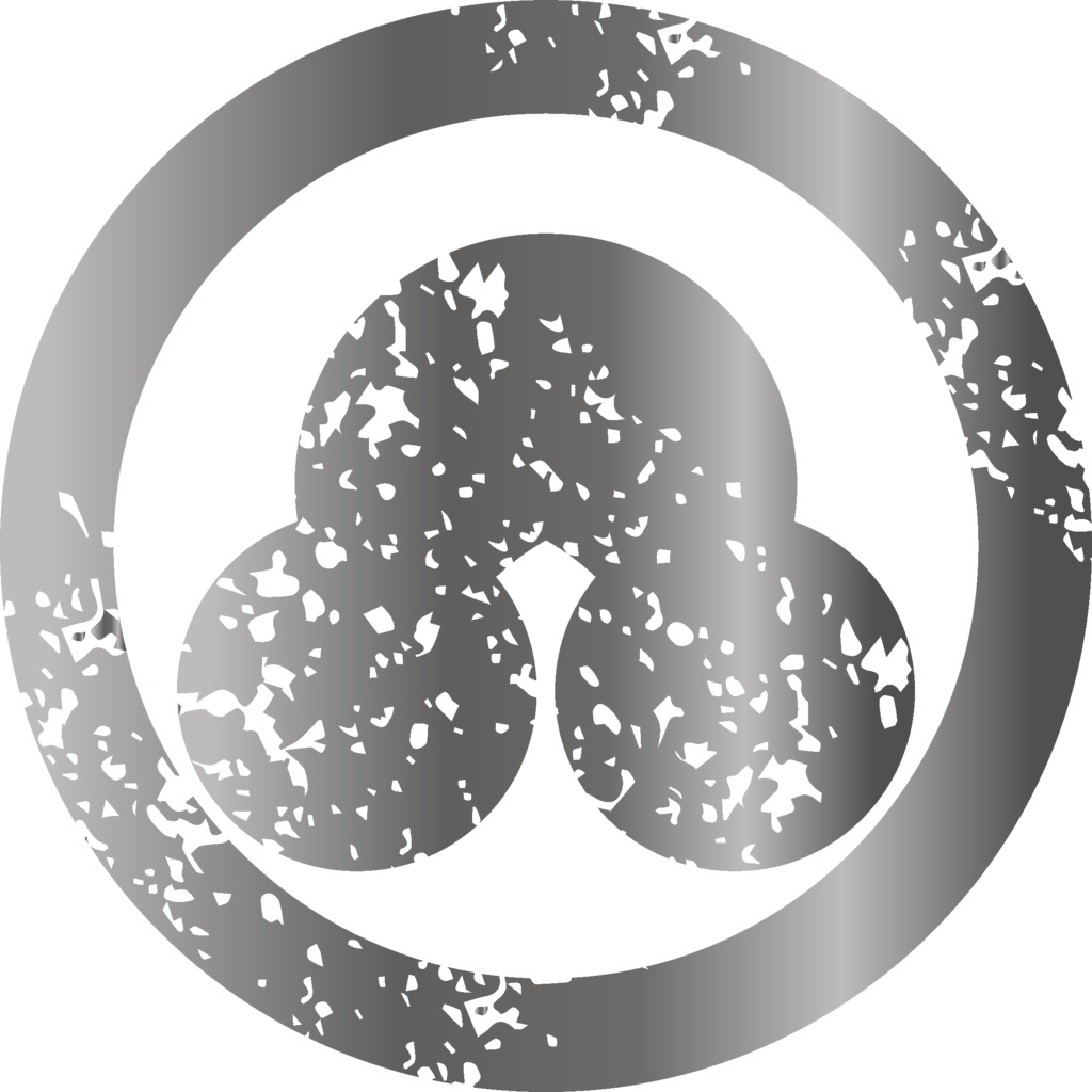 ダウンロード販売素材・メタリック家紋素材【廉価版】・洲浜①【7種】(AI, PNG形式)