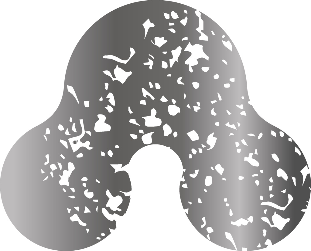 ダウンロード販売素材・メタリック家紋素材【廉価版】・洲浜①【7種】(AI, PNG形式)