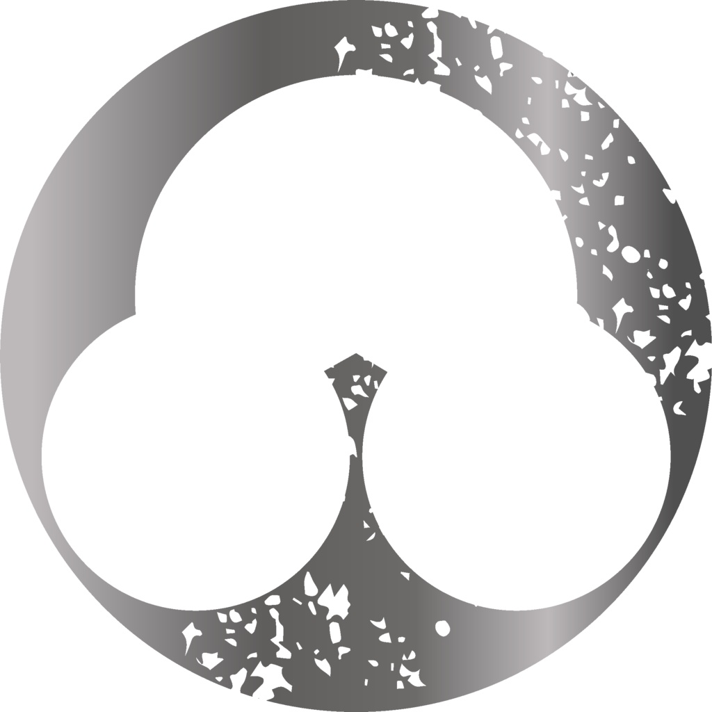 ダウンロード販売素材・メタリック家紋素材【廉価版】・洲浜②【7種】(AI, PNG形式)