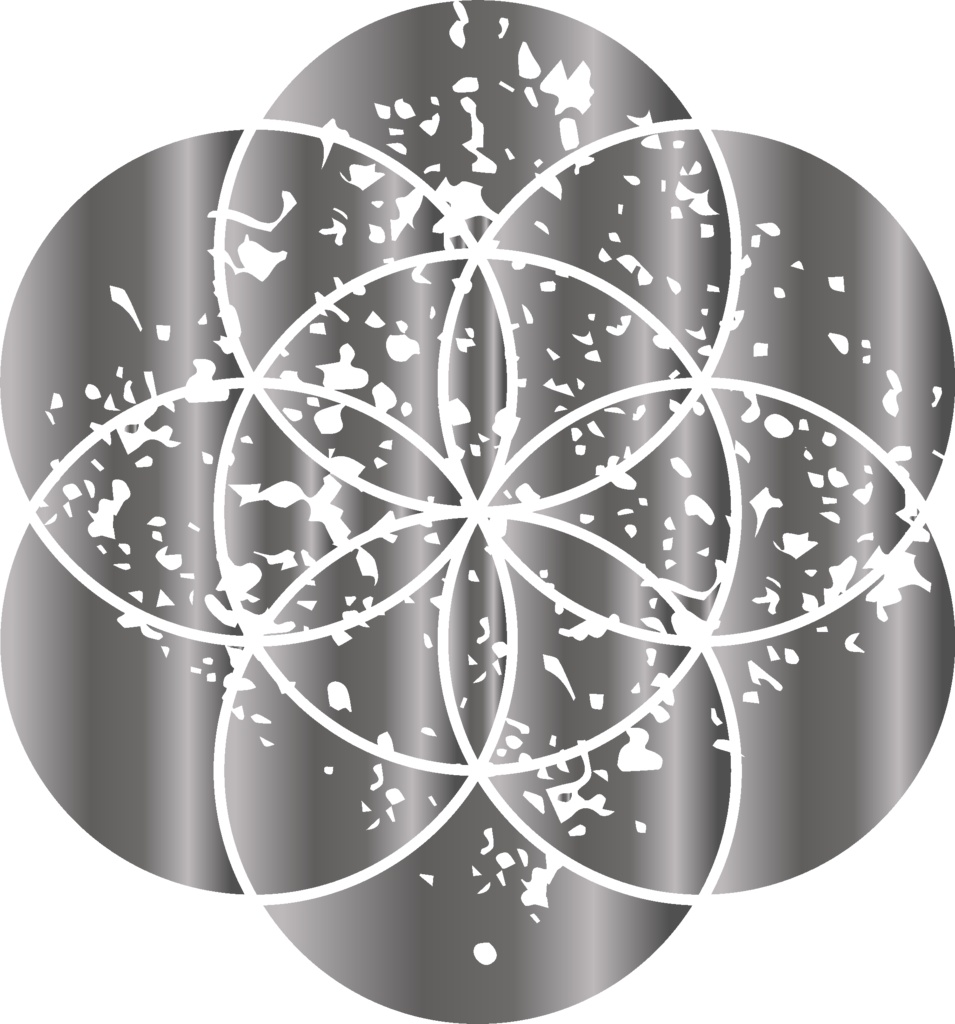 ダウンロード販売素材・メタリック家紋素材【廉価版】・星①【8種】(AI, PNG形式)