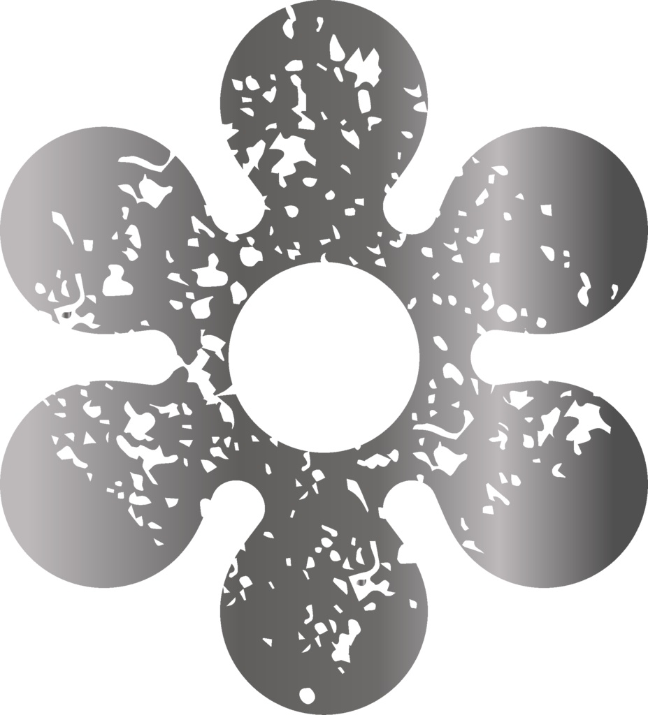 ダウンロード販売素材・メタリック家紋素材【廉価版】・雪【6種】(AI, PNG形式)
