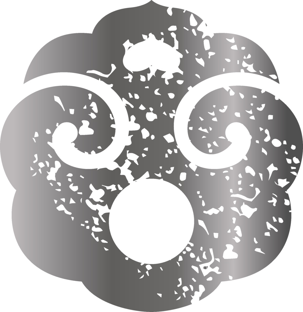 ダウンロード販売素材・メタリック家紋素材【廉価版】・打板【8種】(AI, PNG形式)