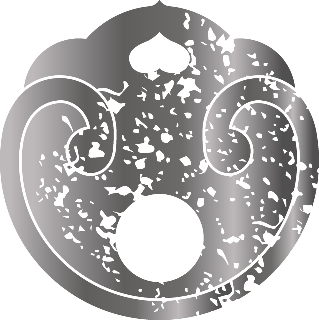 ダウンロード販売素材・メタリック家紋素材【廉価版】・打板【8種】(AI, PNG形式)