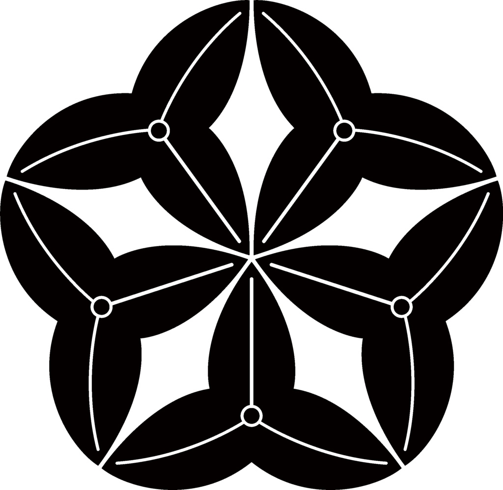 家紋素材【廉価版】・沢潟(おもだか)と杵(きね)【6種】
