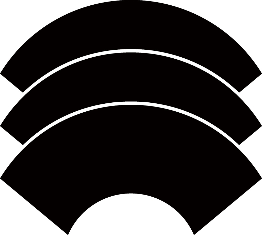 ダウンロード販売素材・家紋素材【廉価版】・地紙【8種】(AI, PNG形式)