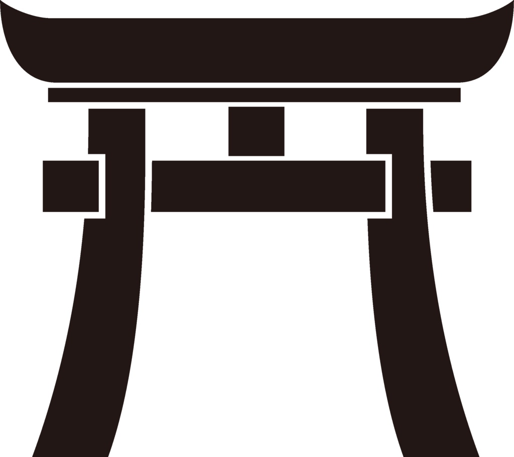 ダウンロード販売素材・家紋素材【廉価版】・鳥居と団扇【6種】(AI, PNG形式)