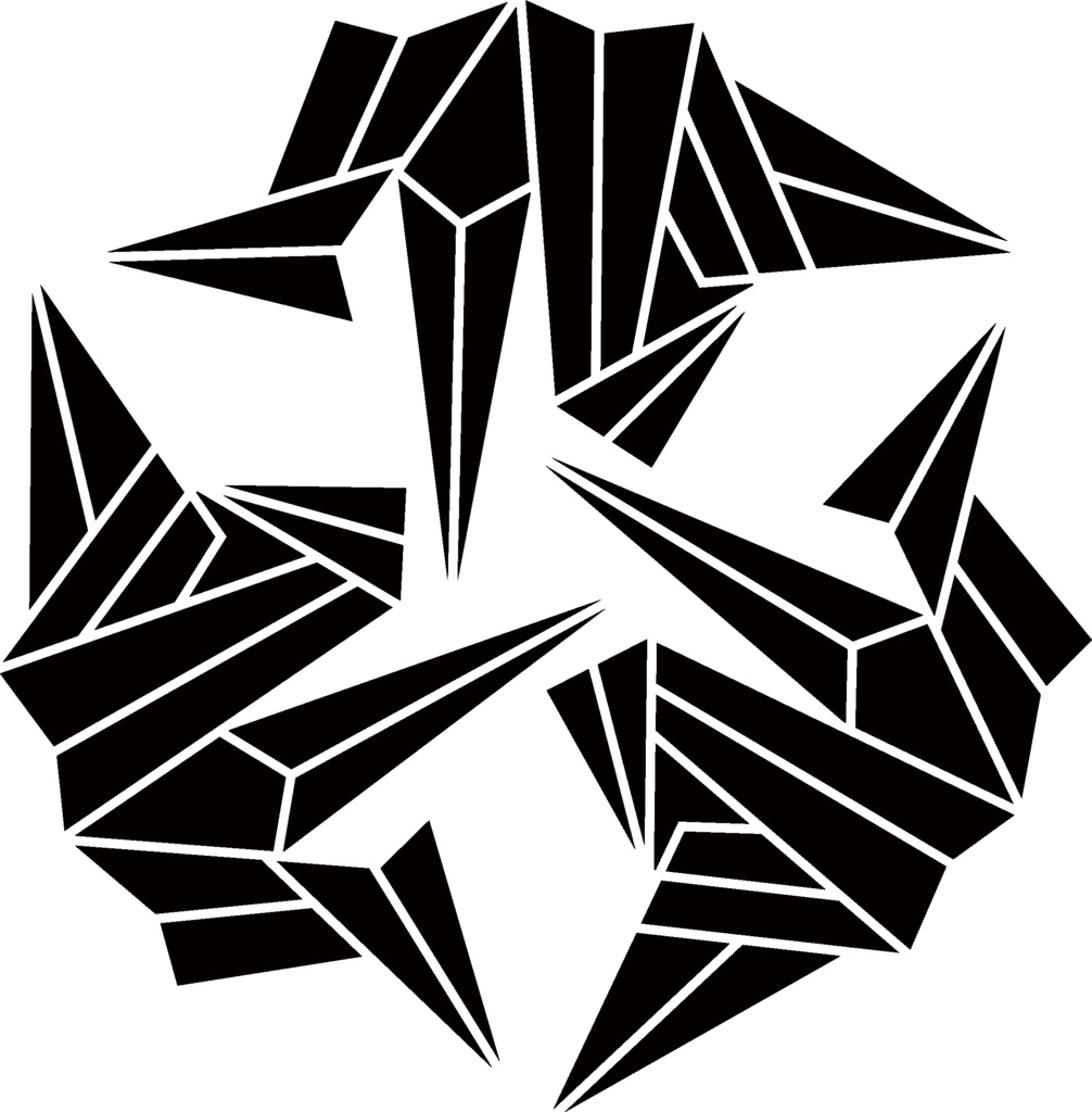 ダウンロード販売素材・家紋素材【廉価版】・鶴①【6種】(AI, PNG形式)