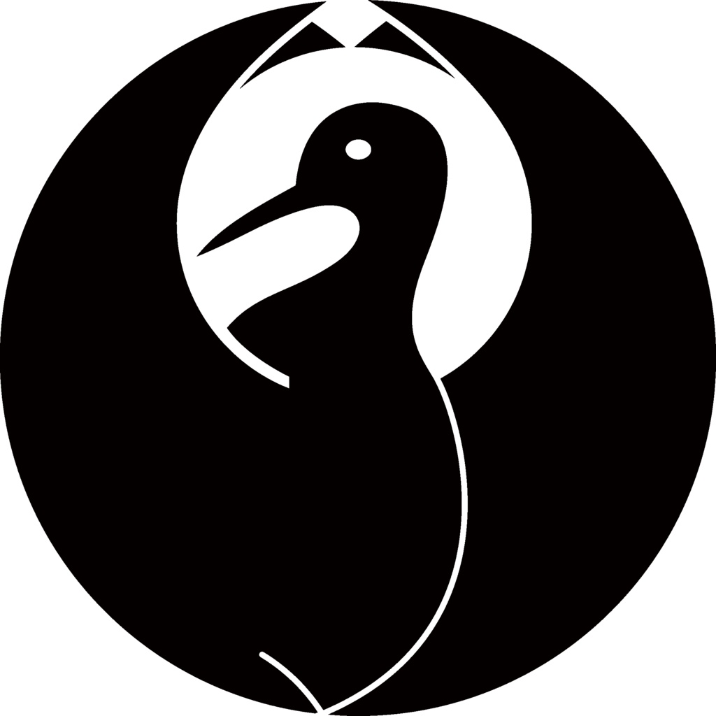 ダウンロード販売素材・家紋素材【廉価版】・鶴②【6種】(AI, PNG形式)