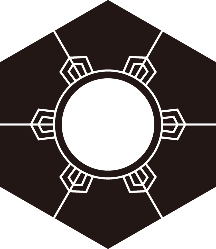 ダウンロード販売素材・家紋素材【廉価版】・頭巾と梅【6種】(AI, PNG形式)