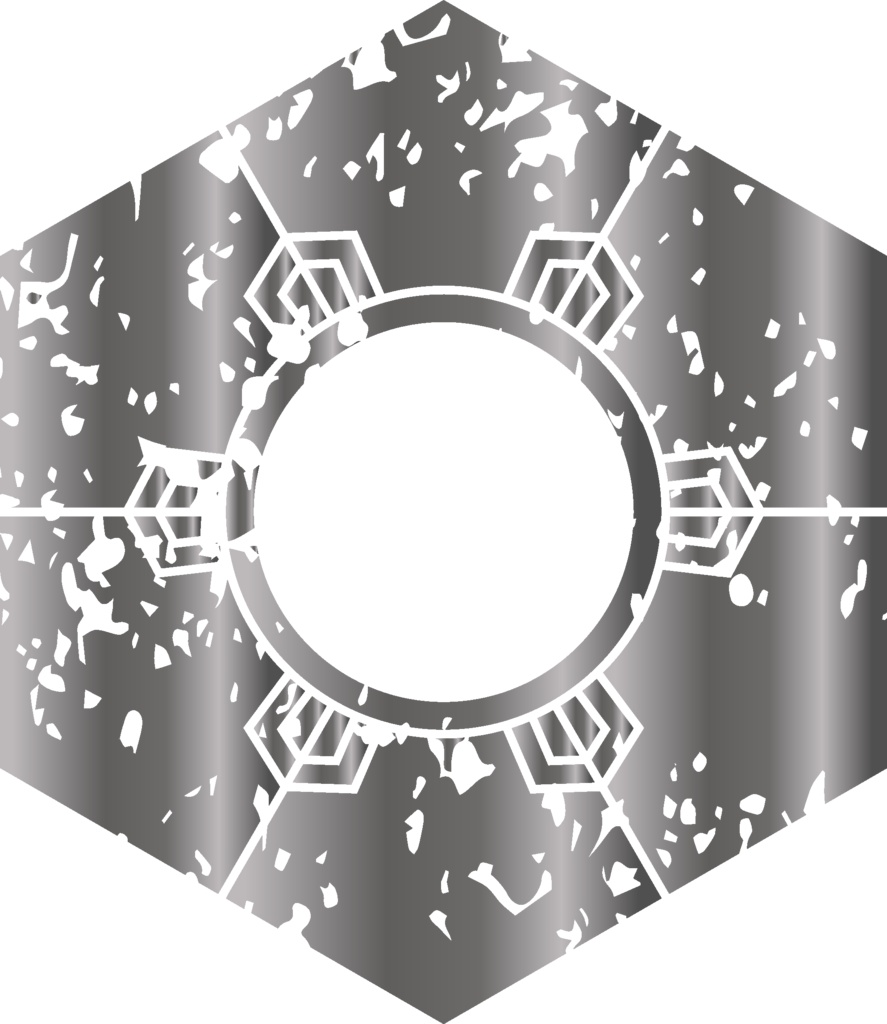 ダウンロード販売素材・メタリック家紋素材【廉価版】・頭巾と梅【6種】(AI, PNG形式)