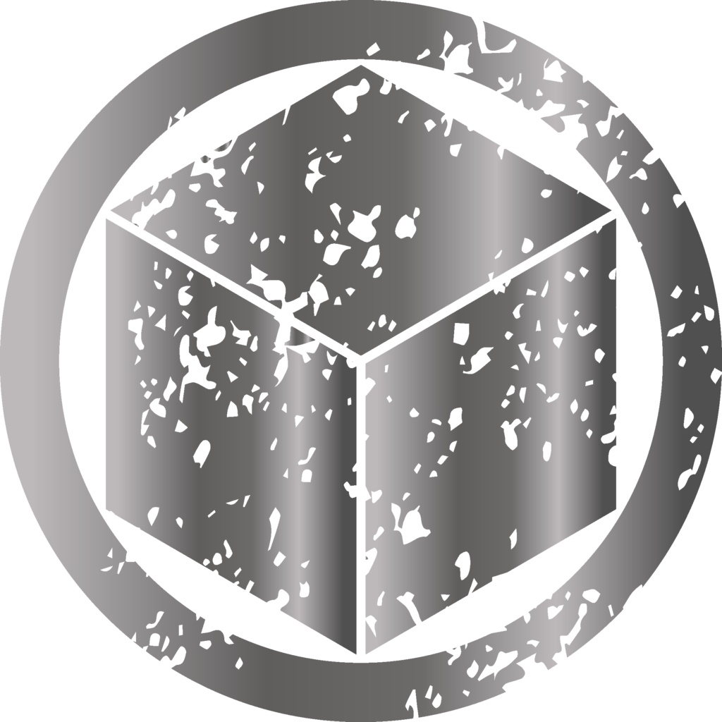 ダウンロード販売素材・メタリック家紋素材【廉価版】・蛤(はまぐり)と菱【6種】(AI, PNG形式)