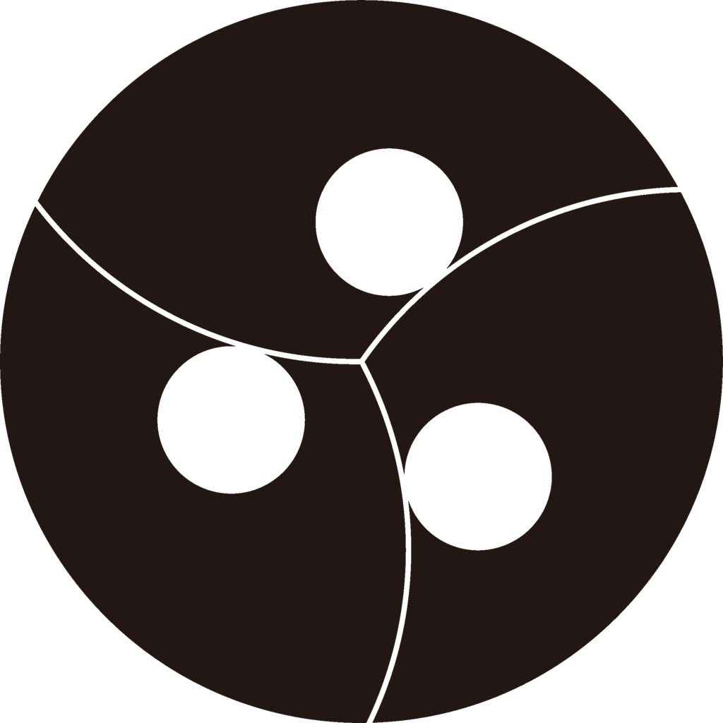 ダウンロード販売素材・家紋素材【廉価版】・分銅①【6種】(AI, PNG形式)