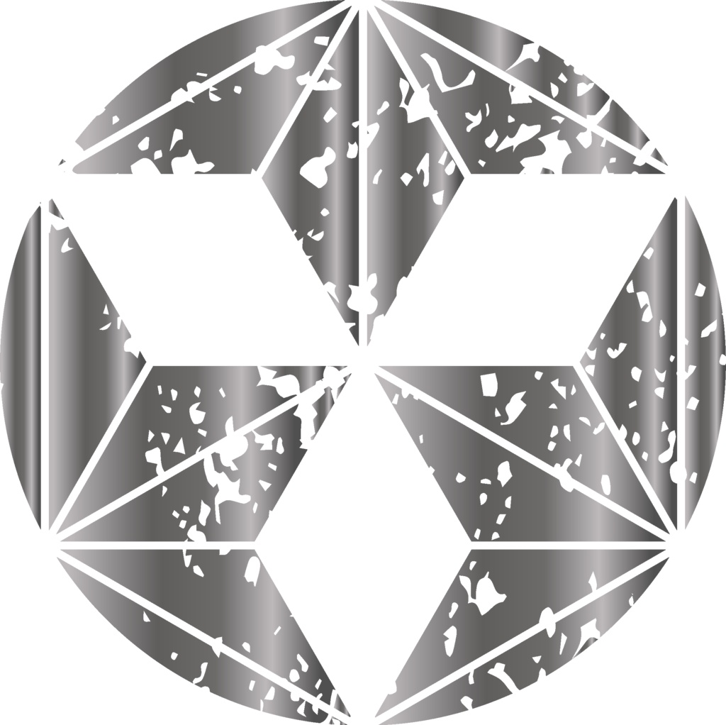 ダウンロード販売素材・メタリック家紋素材【廉価版】・麻【6種】(AI, PNG形式)