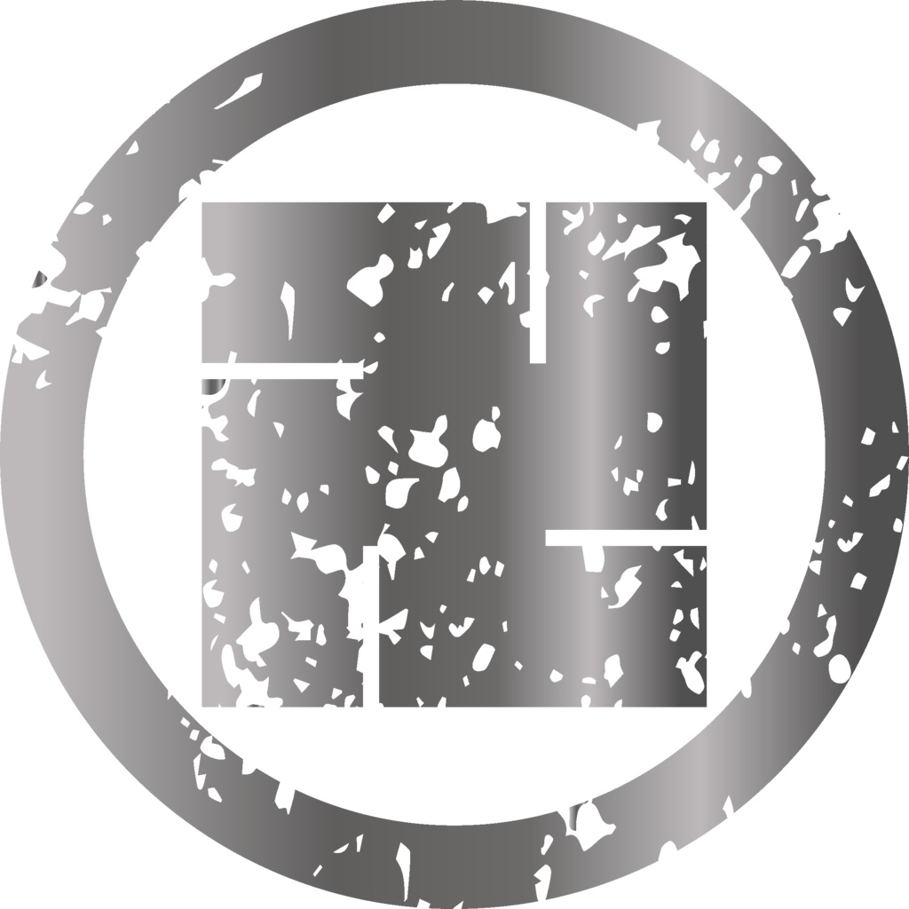 ダウンロード販売素材・メタリック家紋素材【廉価版】・万字【6種】(AI, PNG形式)