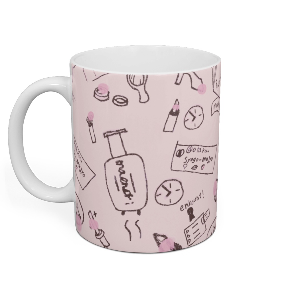 社会に溶け込みたい女オタク-pink