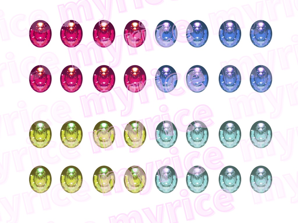 【ドール用】20mm L番サイズ 虹彩データ(無料配布)