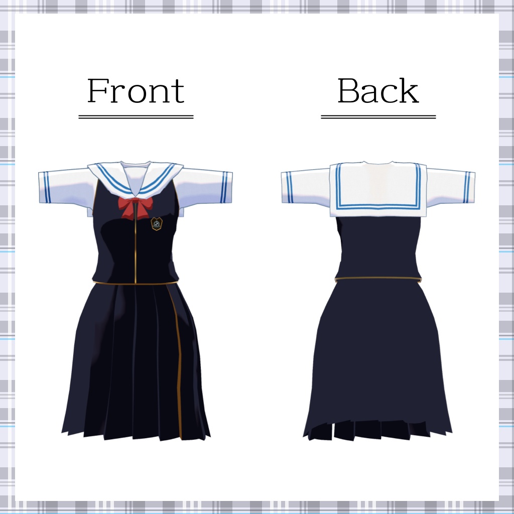 サフィーちゃん用セーラー衣装【スキニング済み】