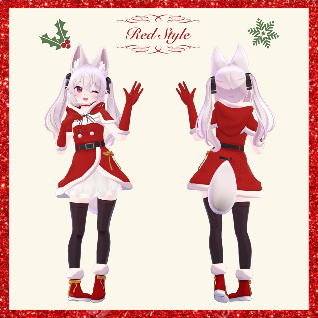 こまどアバター用クリスマスサンタコス衣装