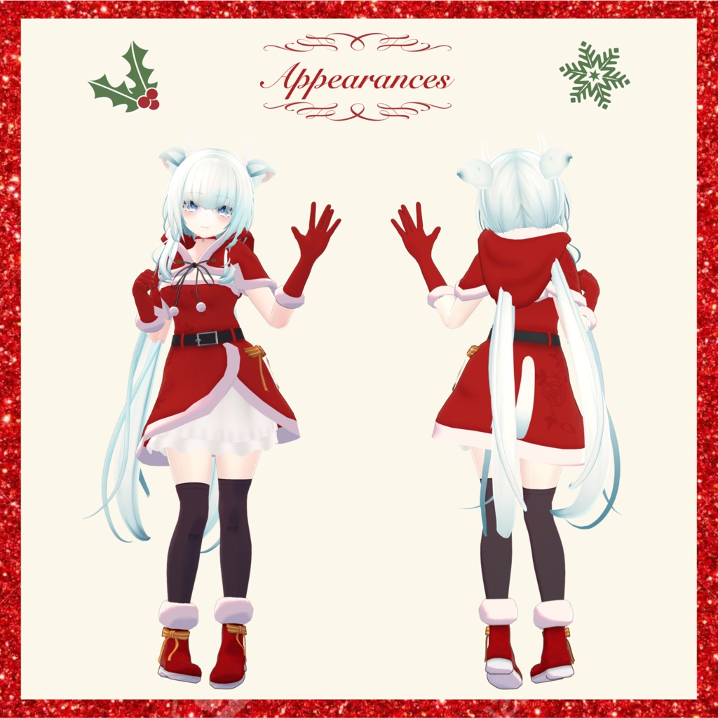 梅雨ちゃん用クリスマスサンタコス衣装