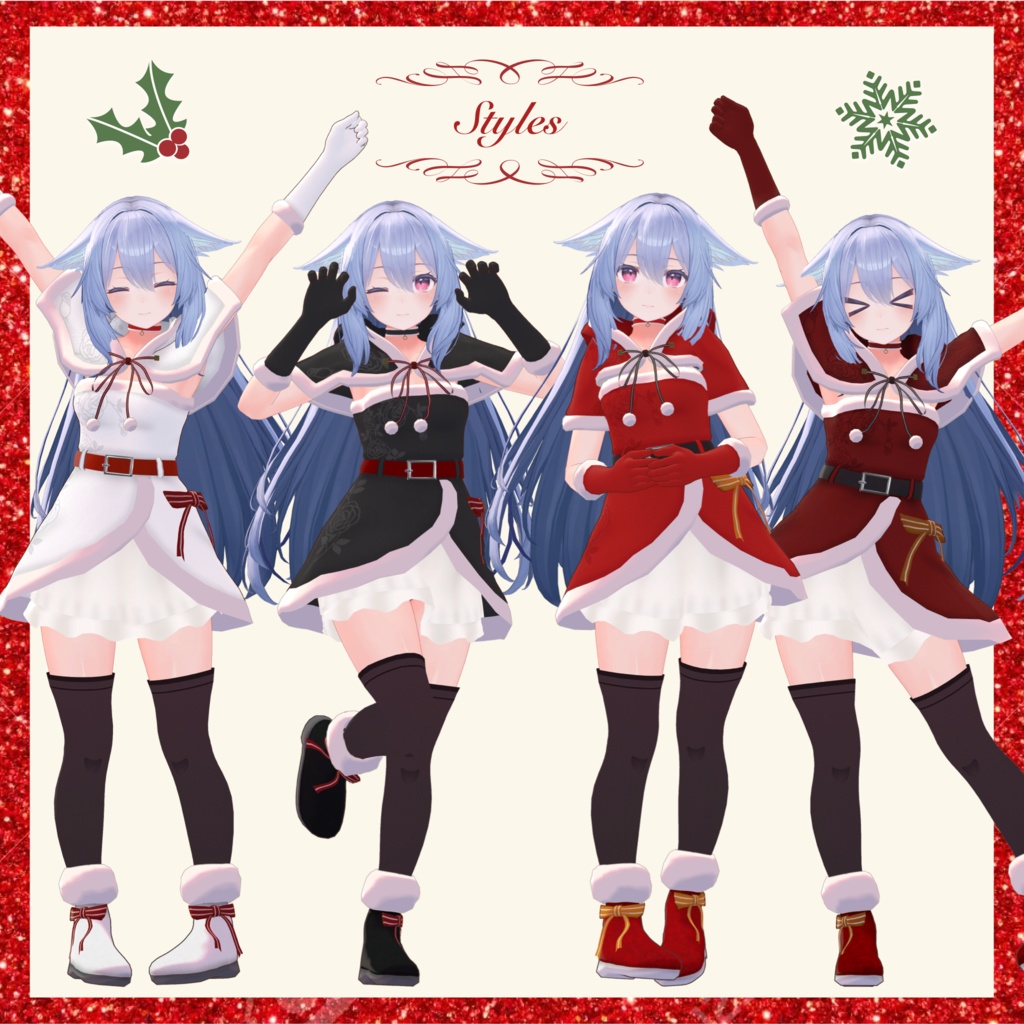 桔梗ちゃん用クリスマスサンタコス衣装