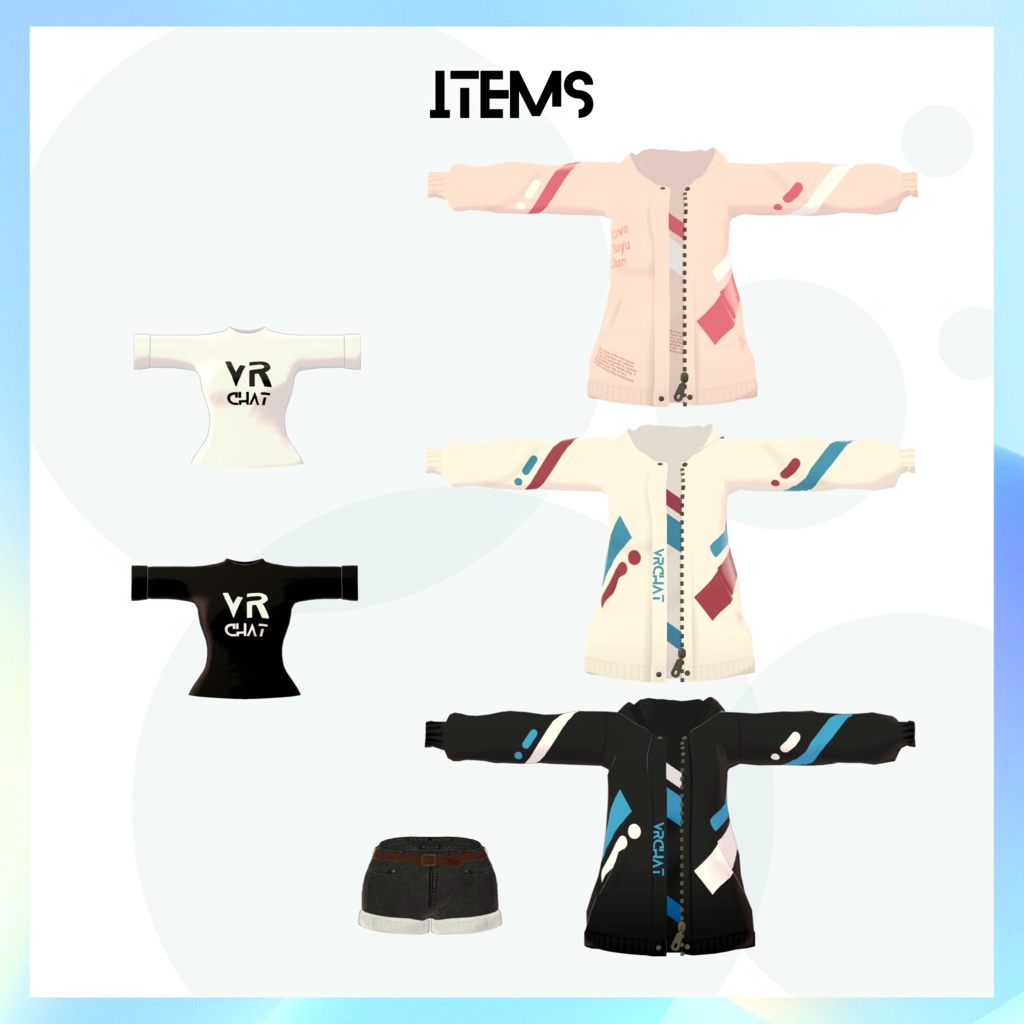 梅雨ちゃん用オーバーサイズパーカー衣装【スキニング済み&PB対応】