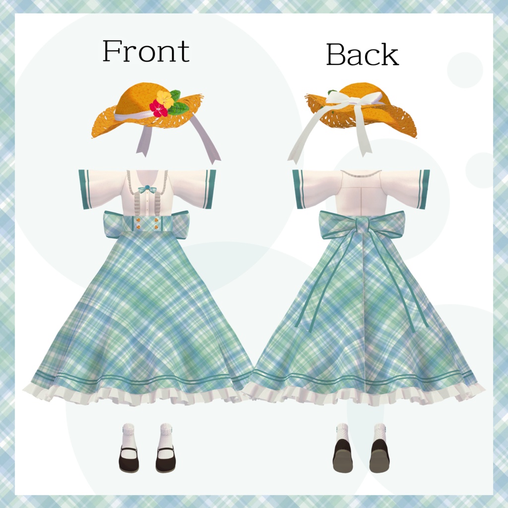 シィちゃん用サマーフリルドレス【スキニング済み&PB対応】