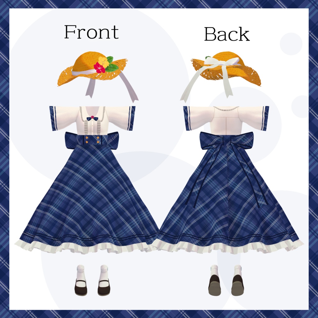 シィちゃん用サマーフリルドレス【スキニング済み&PB対応】