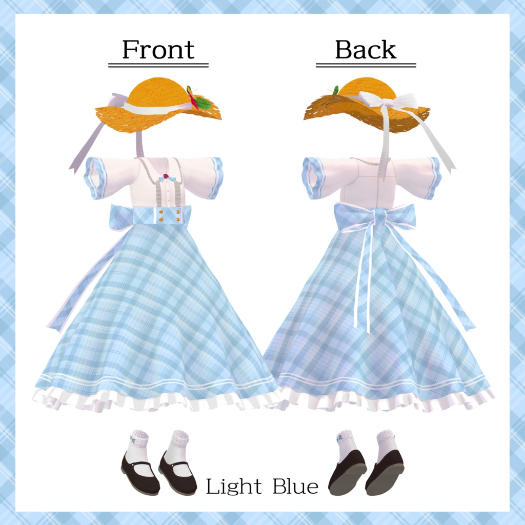 こまどアバター用サマーフリルドレス【スキニング済み&PB対応】