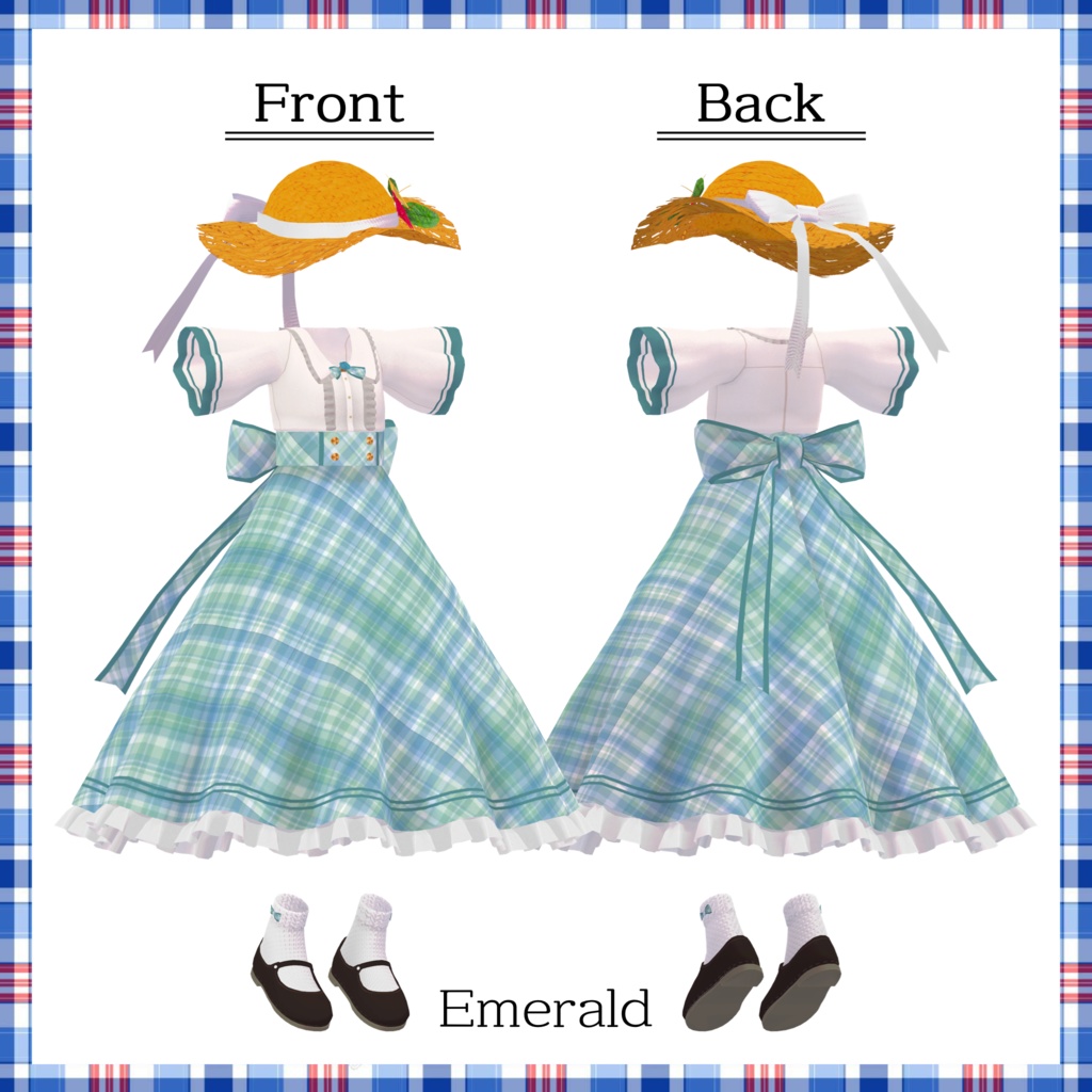 リアアリス用サマーフリルドレス【スキニング済み&PB対応】