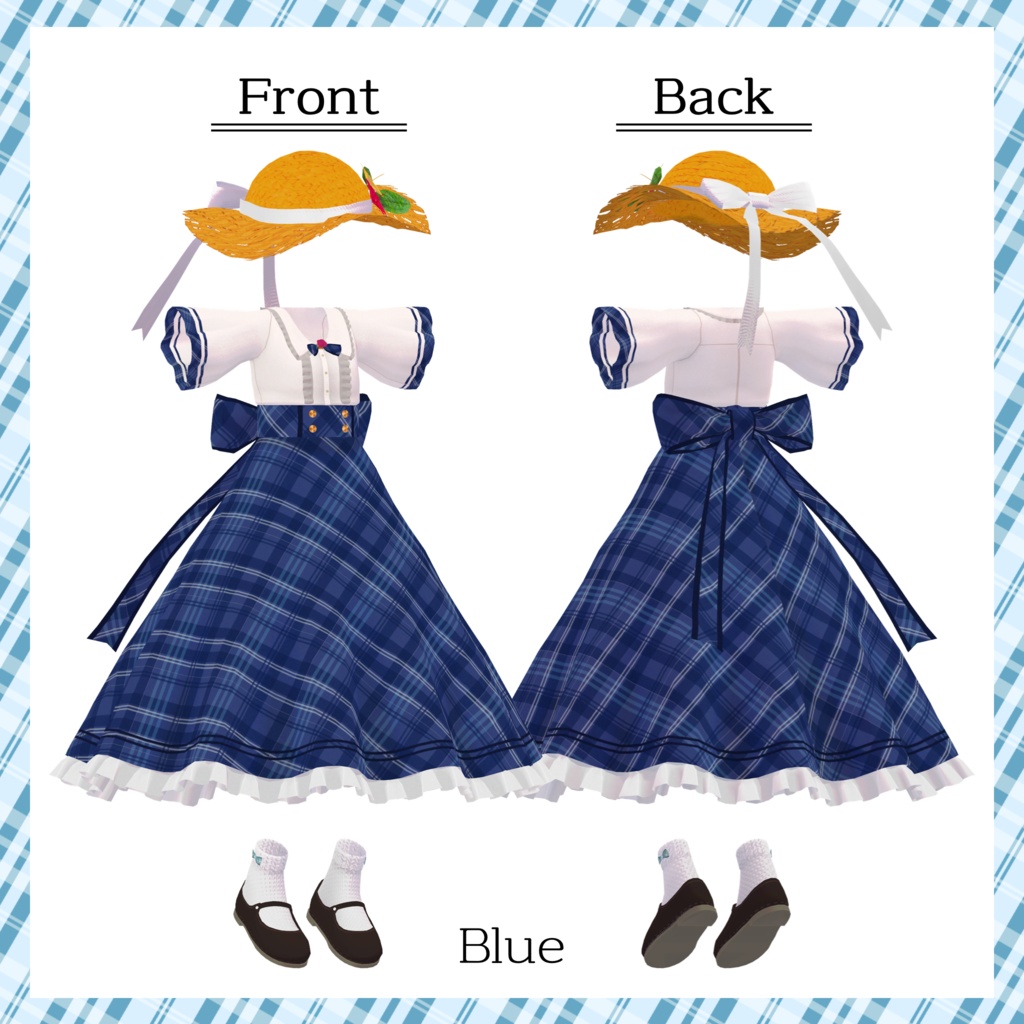 桔梗ちゃん用サマーフリルドレス【スキニング済み&PB対応】