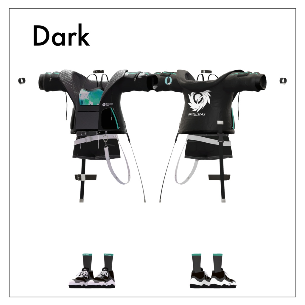 【11アバター対応】パーカー&ショートパンツコーデ