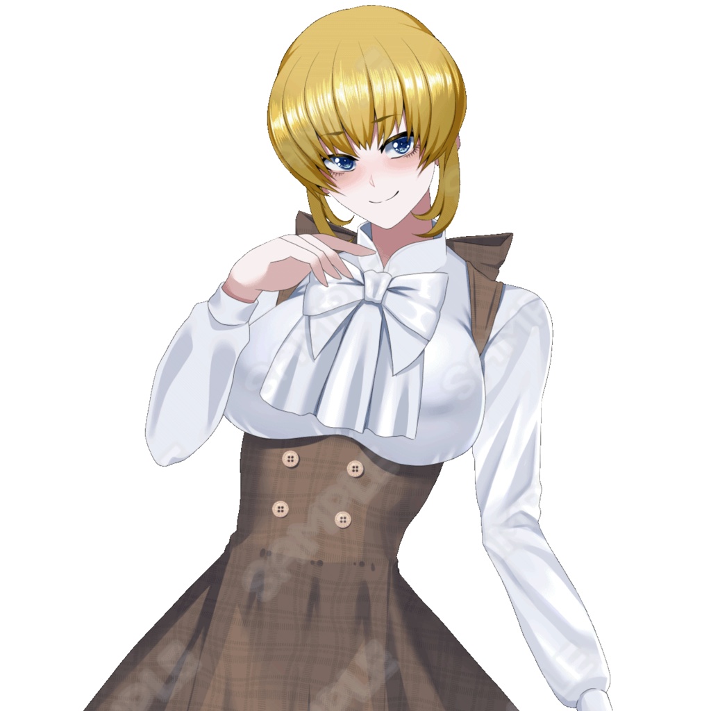 【動く立ち絵】女性_お嬢様風【無料/支援】