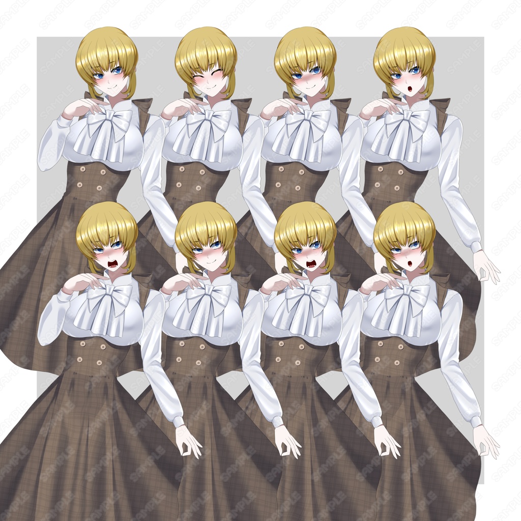 【動く立ち絵】女性_お嬢様風【無料/支援】