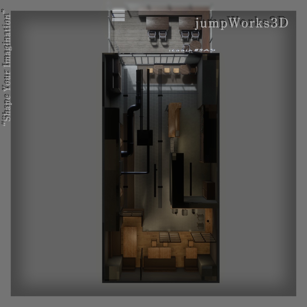 【3Dモデル】CAFE_416631 ワールドアセット