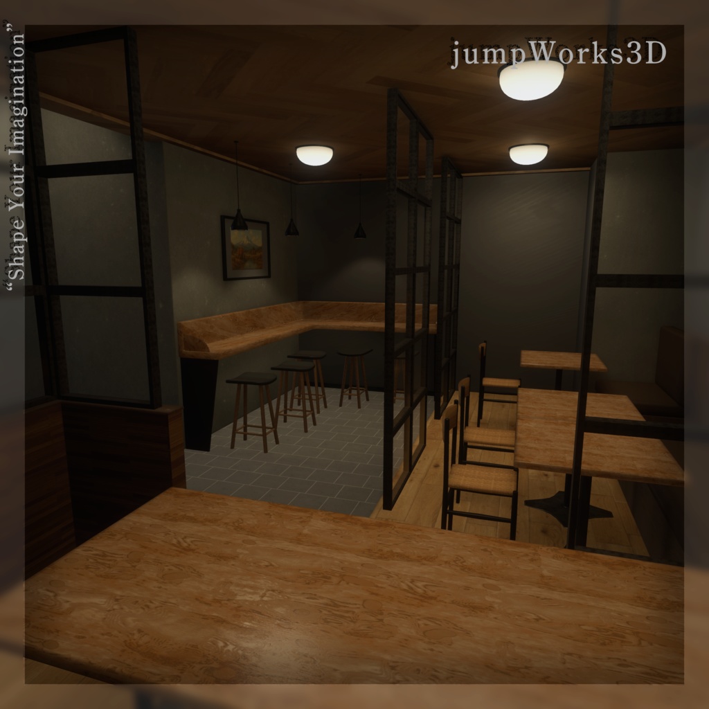 【3Dモデル】CAFE_416631 ワールドアセット